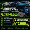 Pastilha Freio Traseira e Dianteira PD/2422 PD/2412 Byd Song Plus 1.5